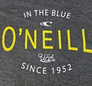 O'Neill Charcoal and Lime Graphic Tee